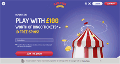 Desktop Screenshot of circusbingo.com